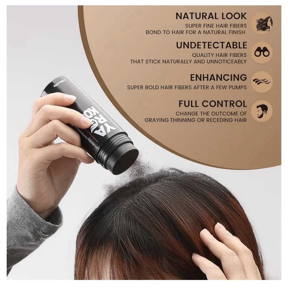 Yarkos Enhance Hair Thickening Fibers Dark Brown #4 Instant Coverage 28g 0.98oz